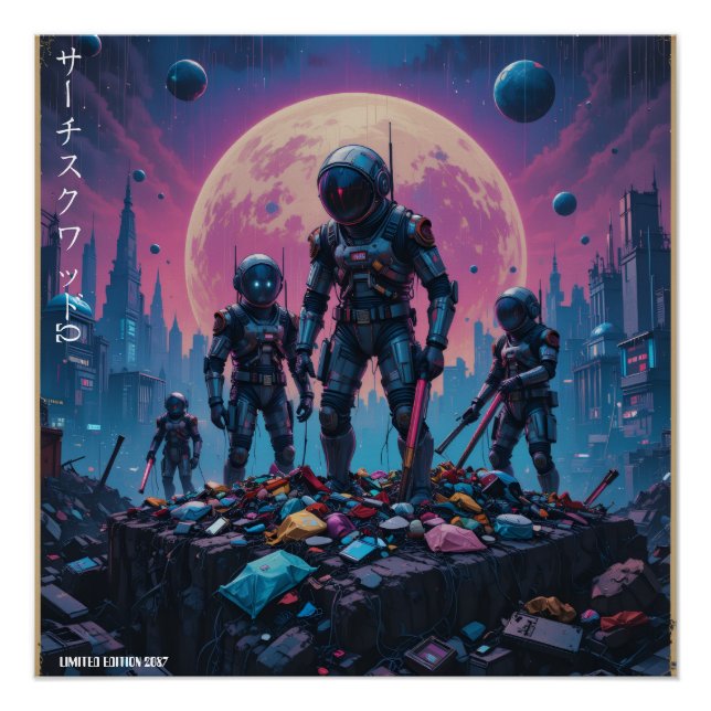 "Search Squad Ω" Poster (Front)