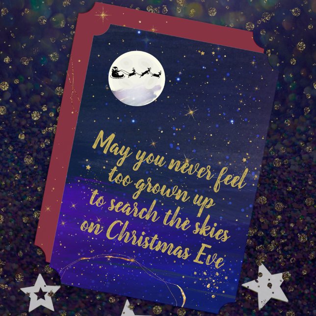 Search The Skies Watercolor Christmas Magic Card (Creator Uploaded)