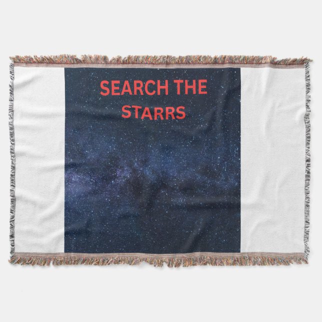 Search the Stars Galaxy Dreamer Throw Blanket (Front)
