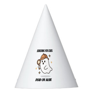Searching for Clues Detective Ghost Halloween Party Hat