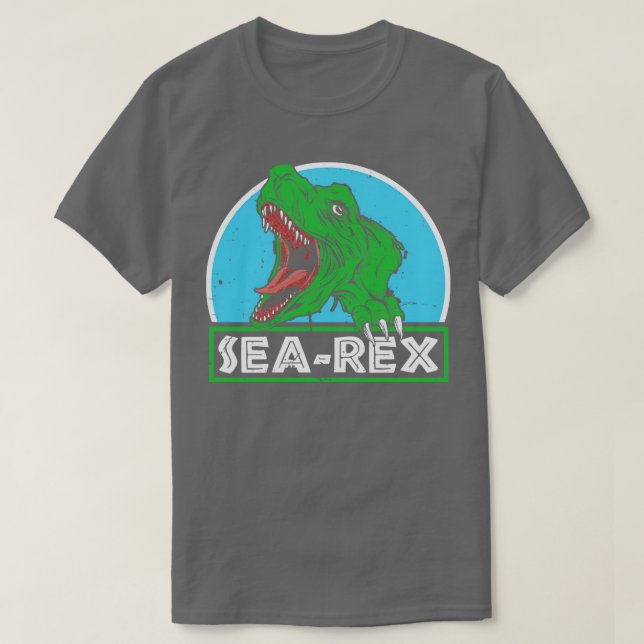 SeaRex Mosasaurus Dinosaur T-Shirt (Design Front)