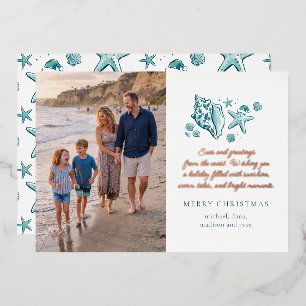 Seas and Greetings Beach Photo Christmas