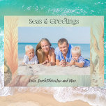 Seas and Greetings Beach Photo Holiday Card<br><div class="desc">Seas and Greetings is a unique and festive way to share your beach vacation with loved ones during the holiday season. Our Beach Photo Holiday Cards capture the warmth and spirit of your tropical getaway, transporting your friends and family to a coastal paradise. With a focus on beach, coastal, and...</div>