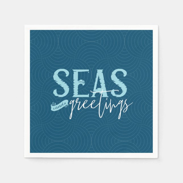 Seas And Greetings Napkin (Front)