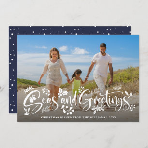 Seas And Greetings Nautical Holiday Photo