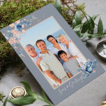 Seas & Greetings Christmas Nautical Chic Photo<br><div class="desc">This modern Christmas Card features a watercolor frame of seashells and soft pink and blue flowers surrounding your favourite photo with the text "Seas & Greetings" and your personalised message on the reverse in modern typography #christmas #christmascards #personalizedholidaycards #stationery #seasonalcards #cards #greetingcards #personalised #personalizedcards #photocards #nautical #marine #seas #ocean #holidays...</div>