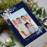 Seas & Greetings Christmas Nautical Chic Photo<br><div class="desc">This modern Christmas Card features a watercolor frame of seashells and soft pink and blue flowers surrounding your favourite photo with the text "Seas & Greetings" and your personalised message on the reverse in modern typography #christmas #christmascards #personalizedholidaycards #stationery #seasonalcards #cards #greetingcards #personalised #personalizedcards #photocards #nautical #marine #seas #ocean #holidays...</div>