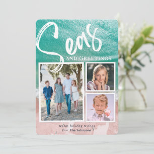 Seas & Greetings Ocean Holiday 3 Photo Card