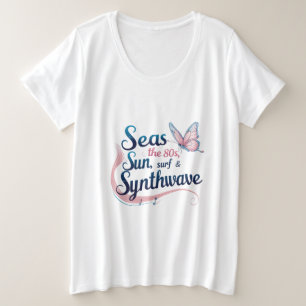 Seas the 80s – Butterfly Synthwave Dream Tee