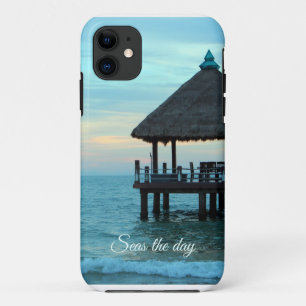 Seas the Day Beach Tiki Hut Case-Mate iPhone Case