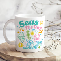 "Seas the Day" Boho Colourful Coastal