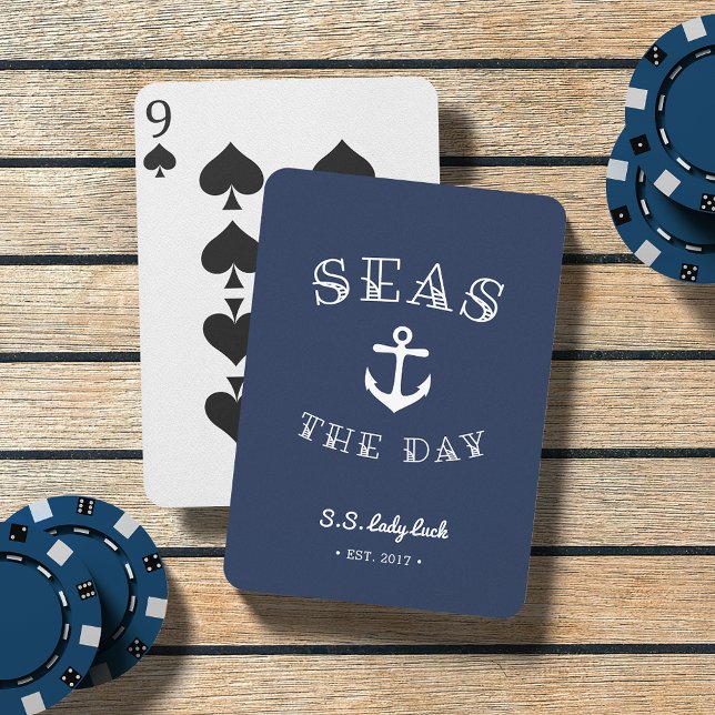 Seas the Day | Personalised Boat Playing Cards (Creator Uploaded)