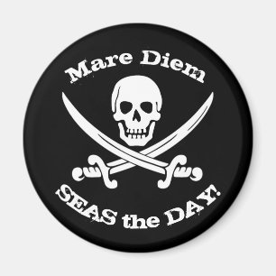 Seas the Day Pirate Magnet