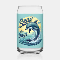 Seas the Day Retro Dolphin Ocean Aesthetic