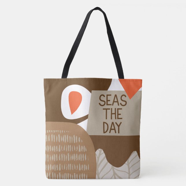 Seas the Day Shoulder Tote Bag (Front)