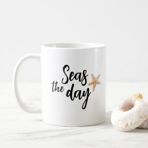 Seas the Day Starfish Beach Coffee Mug