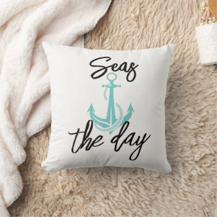 Seas the Day Throw Pillow