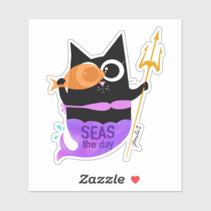 Seas the Day – Wanda the Cat Sticker