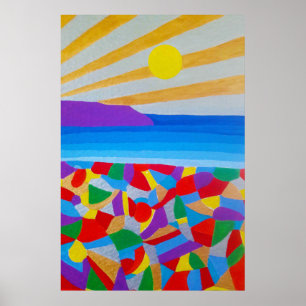 Seascape Acrylic Fine Art Poster