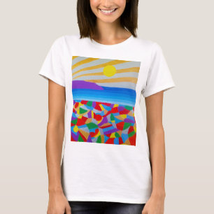 Seascape Acrylic Fine Art T-Shirt