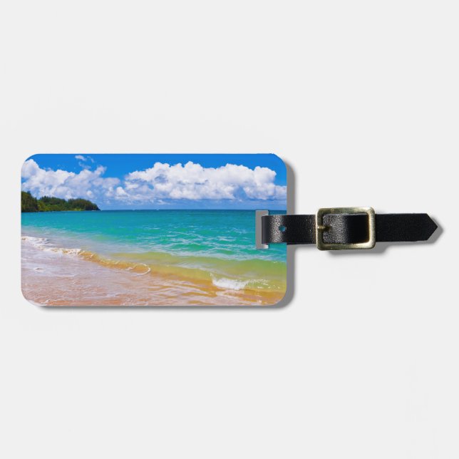 Seascape Along Hanalei Bay Luggage Tag (Front Horizontal)