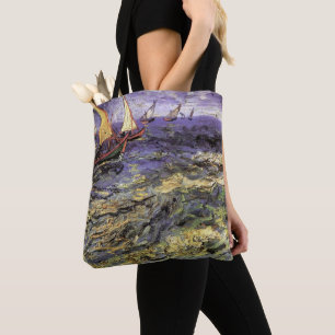 Seascape at Saintes Maries by Vincent van Gogh Tote Bag