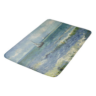 Seascape at Saintes-Maries de la Mer by van Gogh Bath Mat