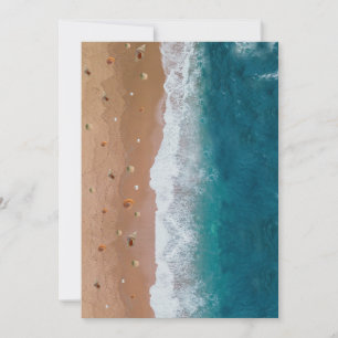 SEASCAPE BEACH SHELLS SUMMER VACATION HOLIDAY CARD
