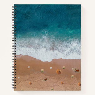 SEASCAPE BEACH SHELLS SUMMER VACATION NOTEBOOK