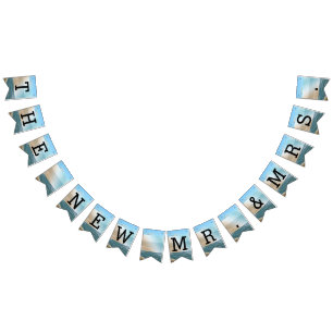Seascape Beach Wedding Blue Ocean Bunting