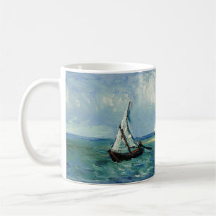Seascape by Van Gogh, French Nautical Vintage Art Coffee Mug