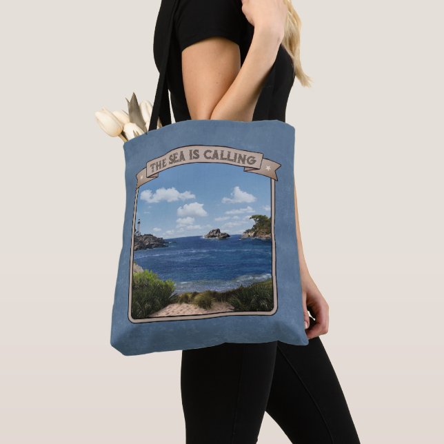 Seascape (customisable)  tote bag (Close Up)