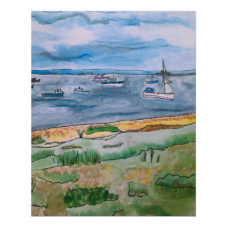 Seascape Essex Thorpe/bay Poster