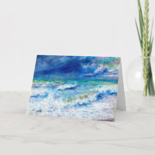 Seascape, famous painting by Renoir Card