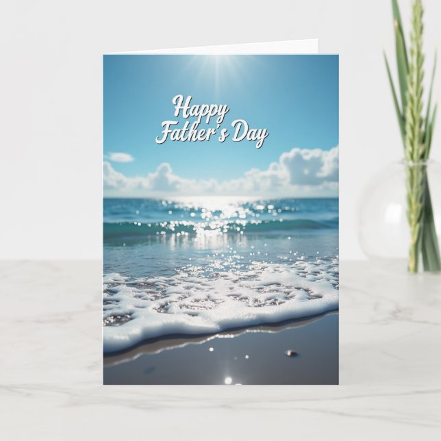 Seascape Fathers Day Card (Front)