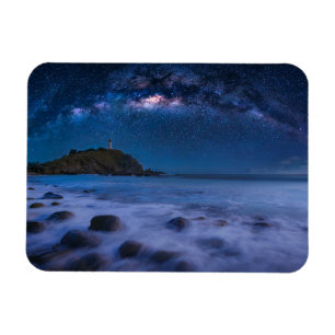 Seascape Lighthouse Milky Way Lanta Island Krabi Magnet