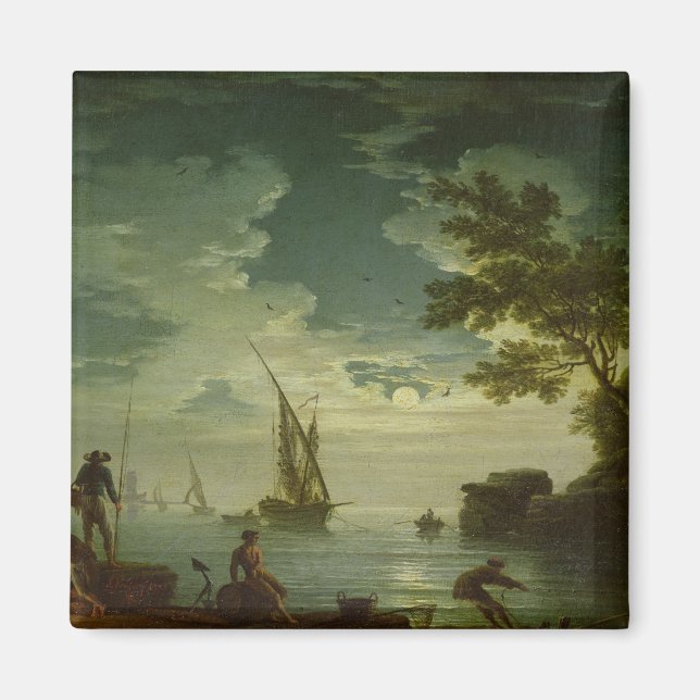 Seascape, Moonlight, 1772 Magnet (Front)