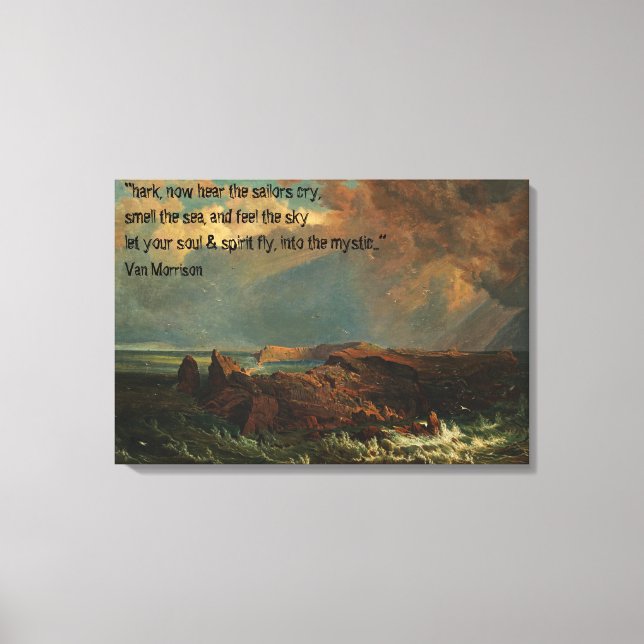 Seascape of Indian Ocean Coastline Canvas Print (Front)