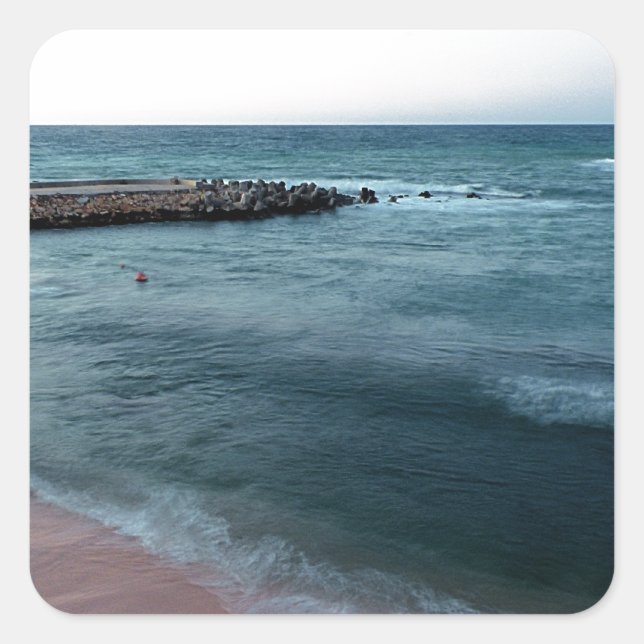 Seascape Square Sticker (Front)