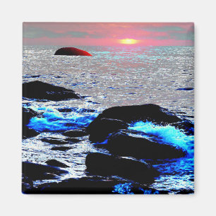 Seascape sunset..... magnet