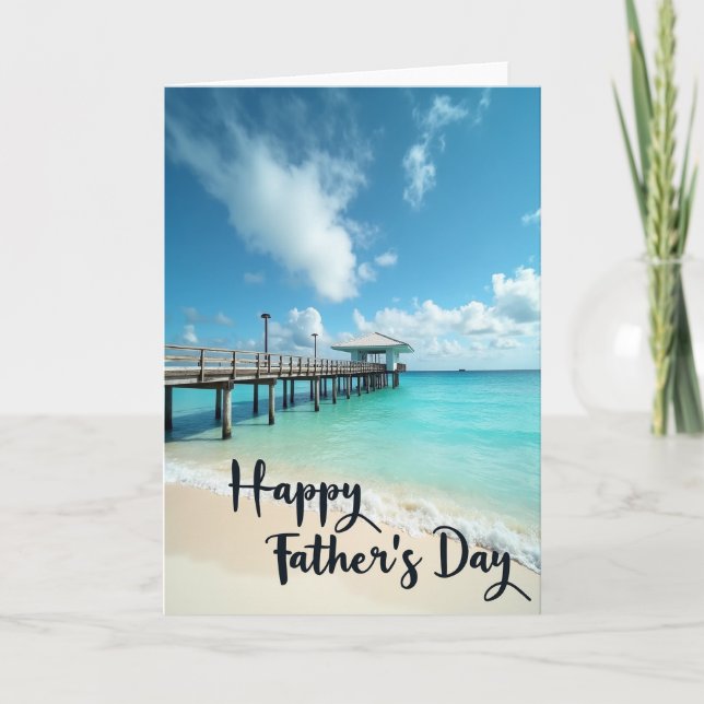 Seascape Sweet Fathers Day Card (Front)