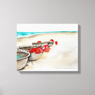 Seascape. Vietnam. Coast in Hoi An Canvas Print