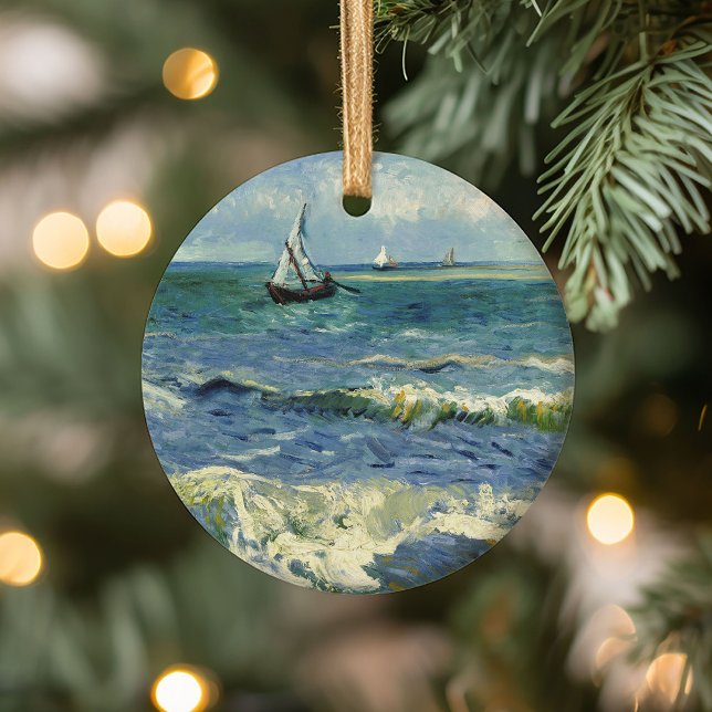 Seascape | Vincent van Gogh Ceramic Tree Decoration (Creator Uploaded)