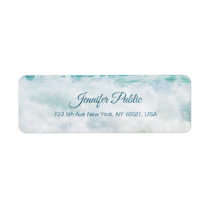 Seascape Waves Artwork Handwritten Script Text