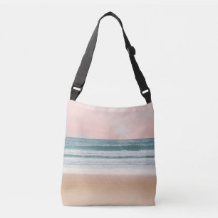 Seascape with Beach, Sea, & Sky as Bands of Colour Crossbody Bag