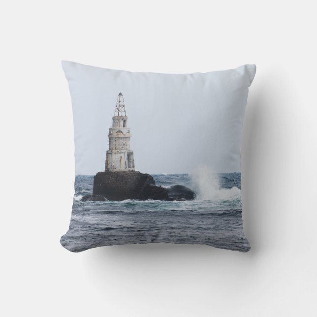 Seascape with lighthouse cushion (Front)