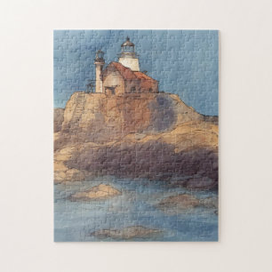 Seascape with lighthouse  jigsaw puzzle