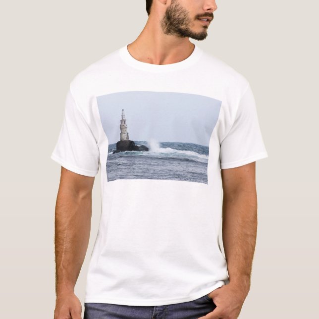 Seascape with lighthouse T-Shirt (Front)