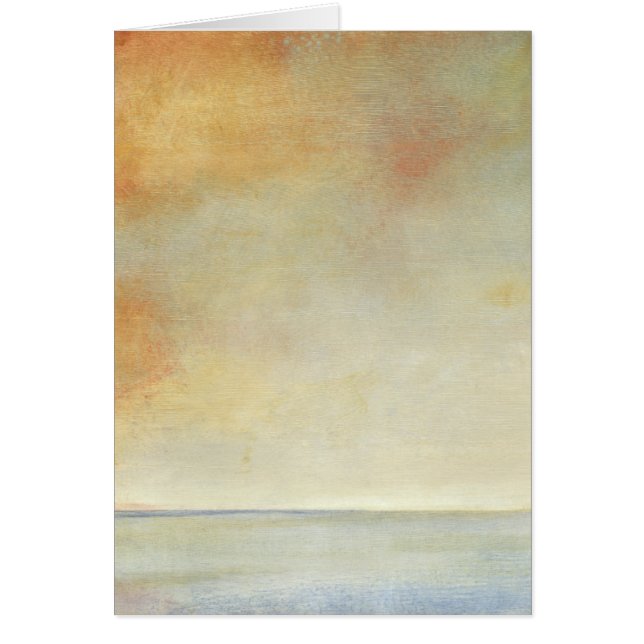 Seascape with Tranquil Orange Sunset (Front)