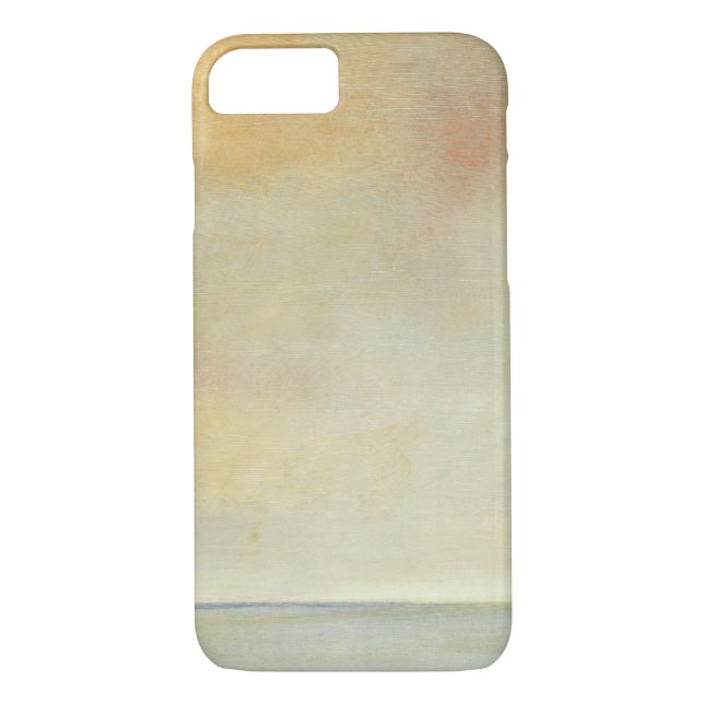 Seascape with Tranquil Orange Sunset Case-Mate iPhone Case (Back)